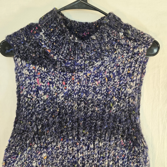 Milly Women's Small Ombré Wool-Blend Sweater Tunic Top Sleeveless - Picture 3 of 8